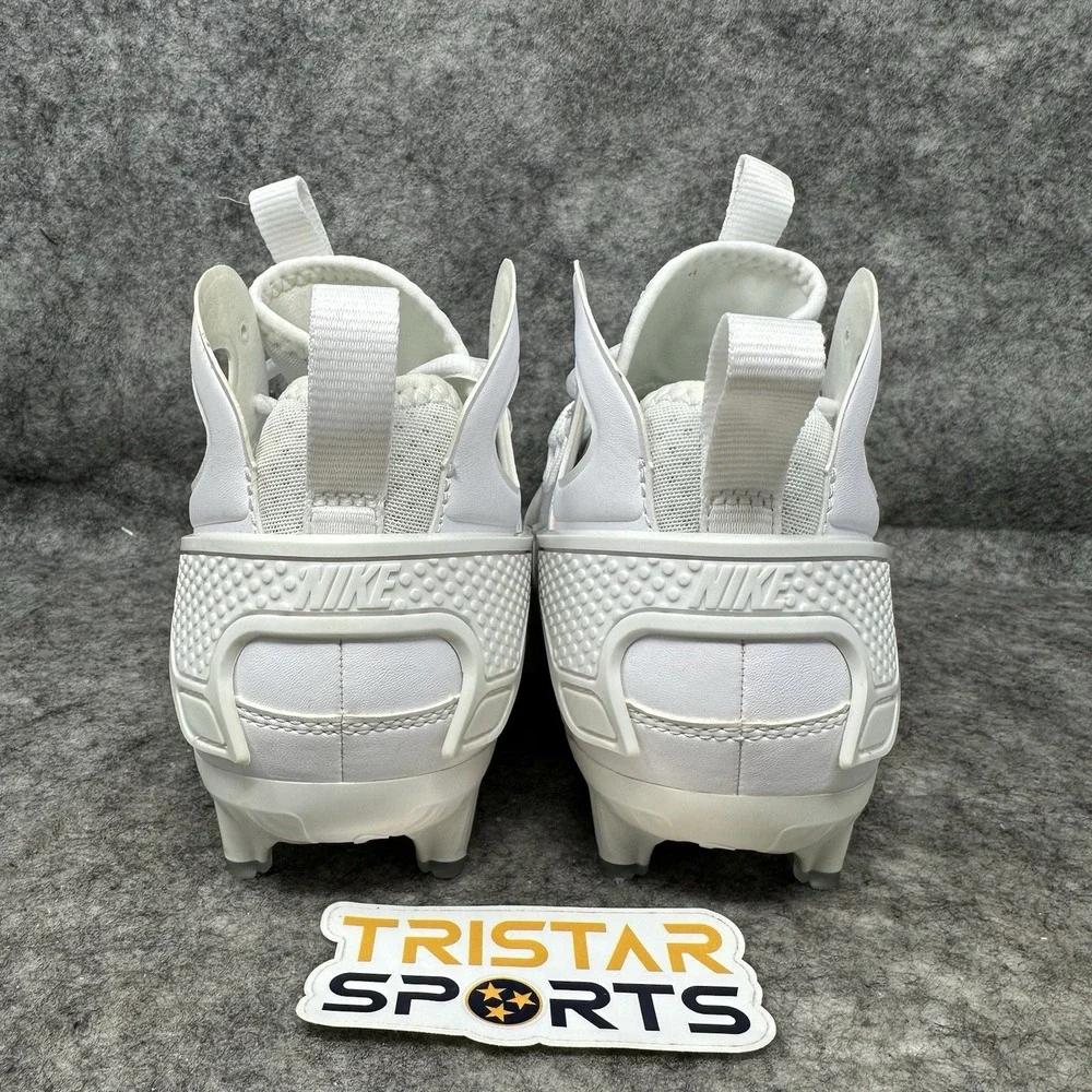 Nike Huarache 9 Elite Mid Lacrosse Cleats Mens Sz 7.5 White Black FD0088-101 LAX